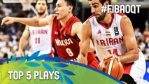 Top 5 Plays - Day 2 - 2016 FIBA Olympic Qualifying Tournament - Italy