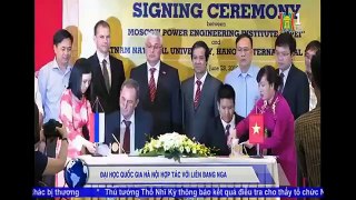 (HTV1 - 28/06/2016) Ký kết giữa Khoa Quốc tế và MPEI