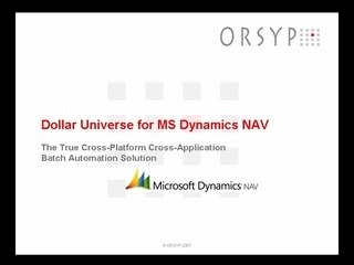 Microsoft Dynamics NAV job scheduler?