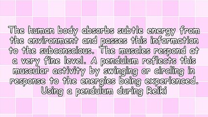 Using a Pendulum During Reiki Healing Sessions