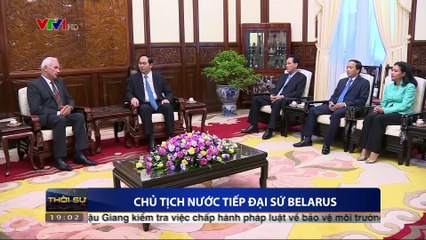 Chủ tịch nước Trần Đại Quang tiếp đại sứ Belarus