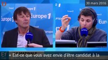 Nicolas Hulot candidat à la présidentielle : c'est non