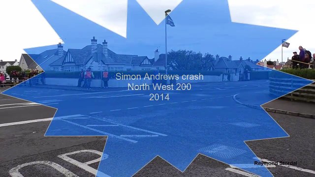 Chute terrible du motard anglais Simon Andrews