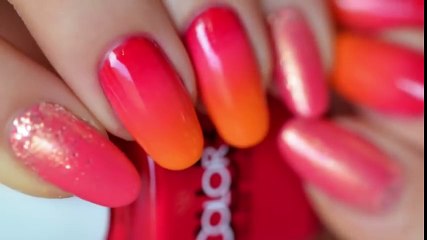 One stroke Nail art tribal summer