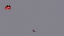 شام ريف دمشق عربين تحليق للطيران الحربي في سماء المدينة 15 10 2013
