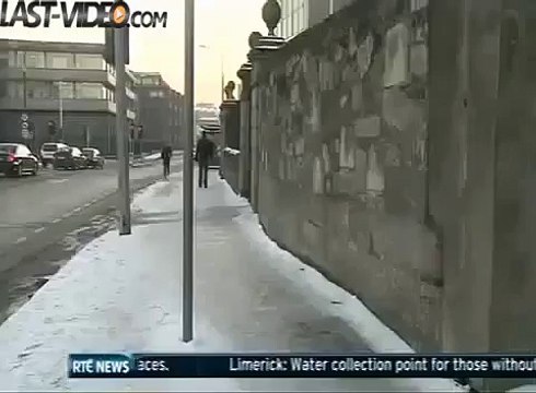 La plus belle chute à cause du verglas de l'hiver