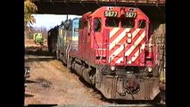 CP Rail / CSX EMD powered Bow (NH) coal train 10/27/1992
