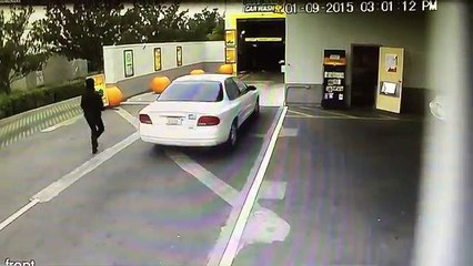 Accident dans une station de lavage