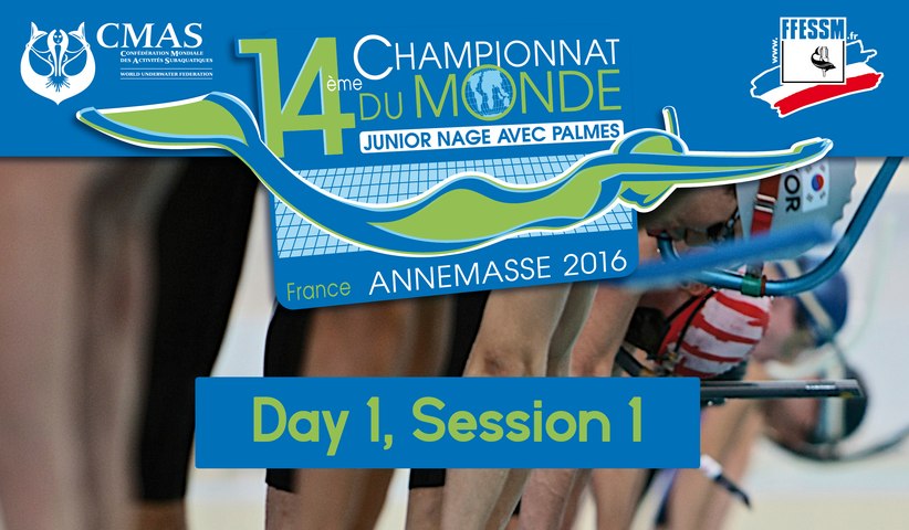 Day 1, Session 1 - 14th World Junior Finswimming Championship