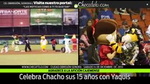 Celebra Chacho sus 15 años con Yaquis