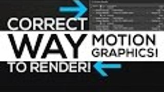 After Effects Tutorial : Render Settings Properly Explained │ Motion Graphics Rendering!