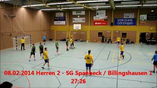 08.02.2014 Herren 2 - SG Spanbeck  Billingshausen 27:26