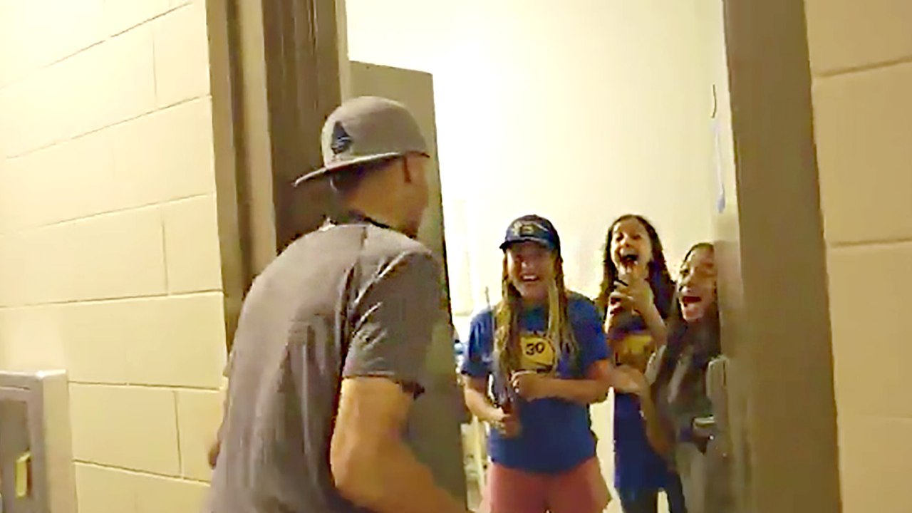 Watch Stephen Curry Surprise Kids At Basketball Camp