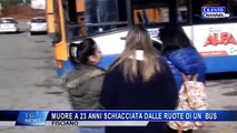FISCIANO MURE A 23 ANNI SCIACCIATA DALLE RUOTE DI UN BUS