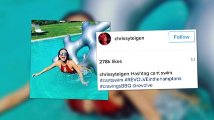 Chrissy Teigen en maillot pour la première fois depuis son accouchement