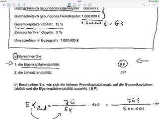Prüfung Kennzahlen, Lösungsweg (28.01.)