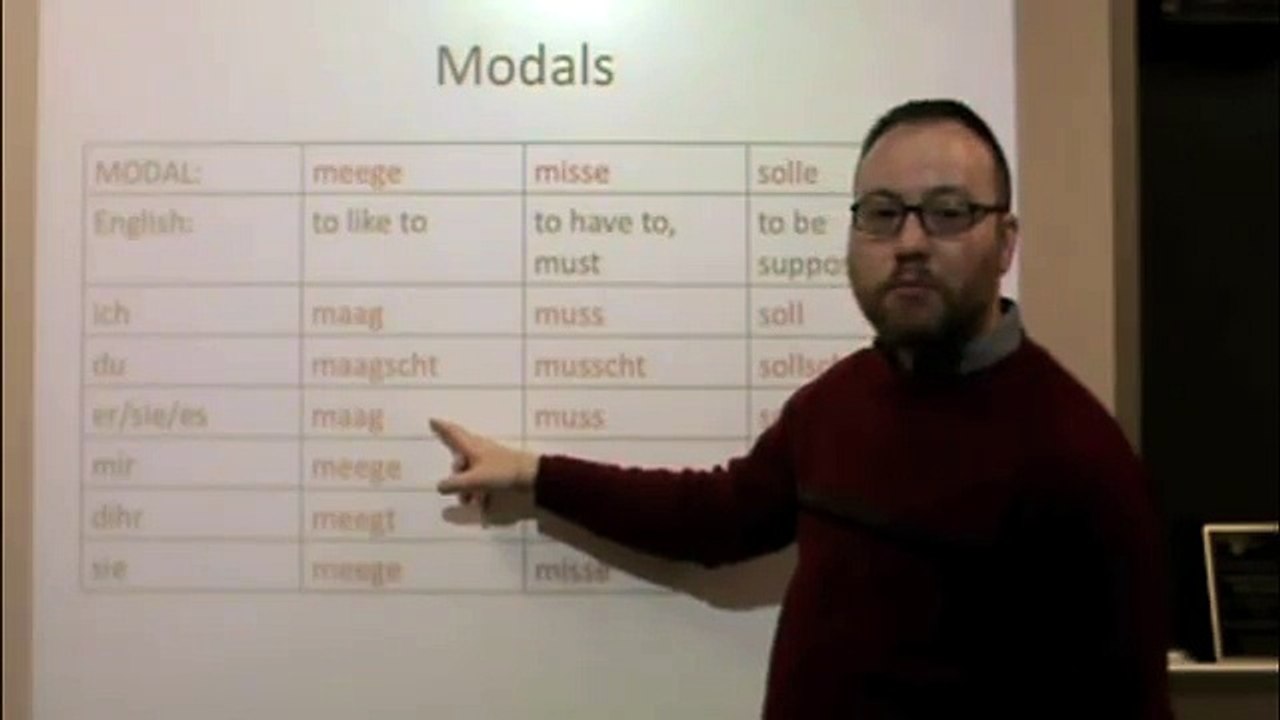 PA Dutch 101: Video 20 - Modal Verbs.m4v