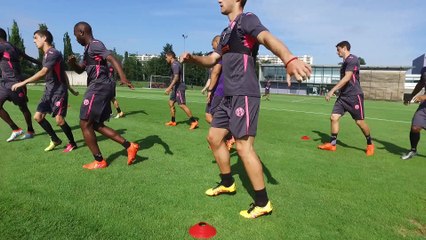 La mise en action des Violets avant l'effort