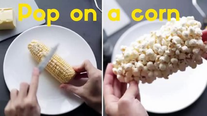 How to make Popcorn - Pop on a corn