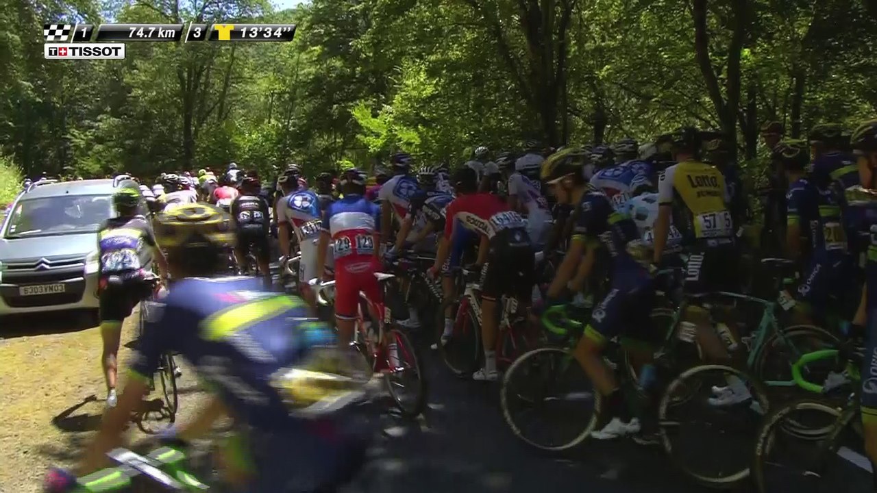74 KM à parcourir / to go - Étape 5 / Stage 5  - Tour de France 2016