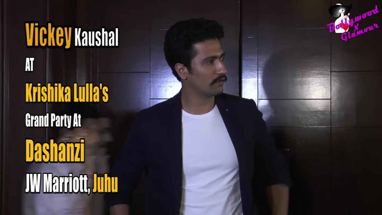 Vickey Kaushal At Krishika Lulla's Grand Party At 'Dashanzi, JW Marriott, Juhu.