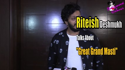 Riteish Deshmukh Talks About ''Great Grand Masti''