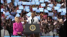 Obama aupa a Clinton como 