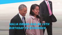 President Barack Obama sings Happy Birthday to Daughter Malia