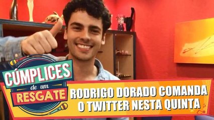 Rodrigo Dorado, o Dinho, comanda o twitter nesta quinta