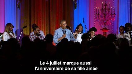 USA: Obama célèbre le 4 juillet et l'anniversaire de sa fille