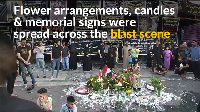 Iraqi Sunnis and Shi'ites pray together in a show of unity