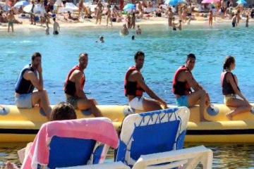 Xabi Alonso, Arbeloa, Callejón y de la Red en Ibiza