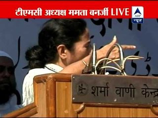 Mamata leads Trinamool demonstration at Jantar Mantar over UPA's reforms