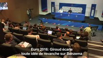 Euro-2016: pas de revanche sur Benzema (Giroud)