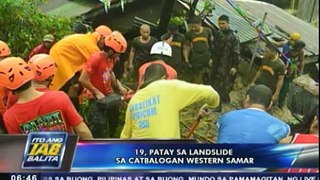 19 patay sa landslide sa Catbalogan, Western Samar