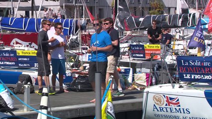 Solitaire Bompard Le Figaro - Départ ponton 4ème étape La Rochelle - La Rochelle