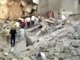 حلب - المعادي تدمير مبنيين جراء القصف 24-9-2012 جـ2.mp4