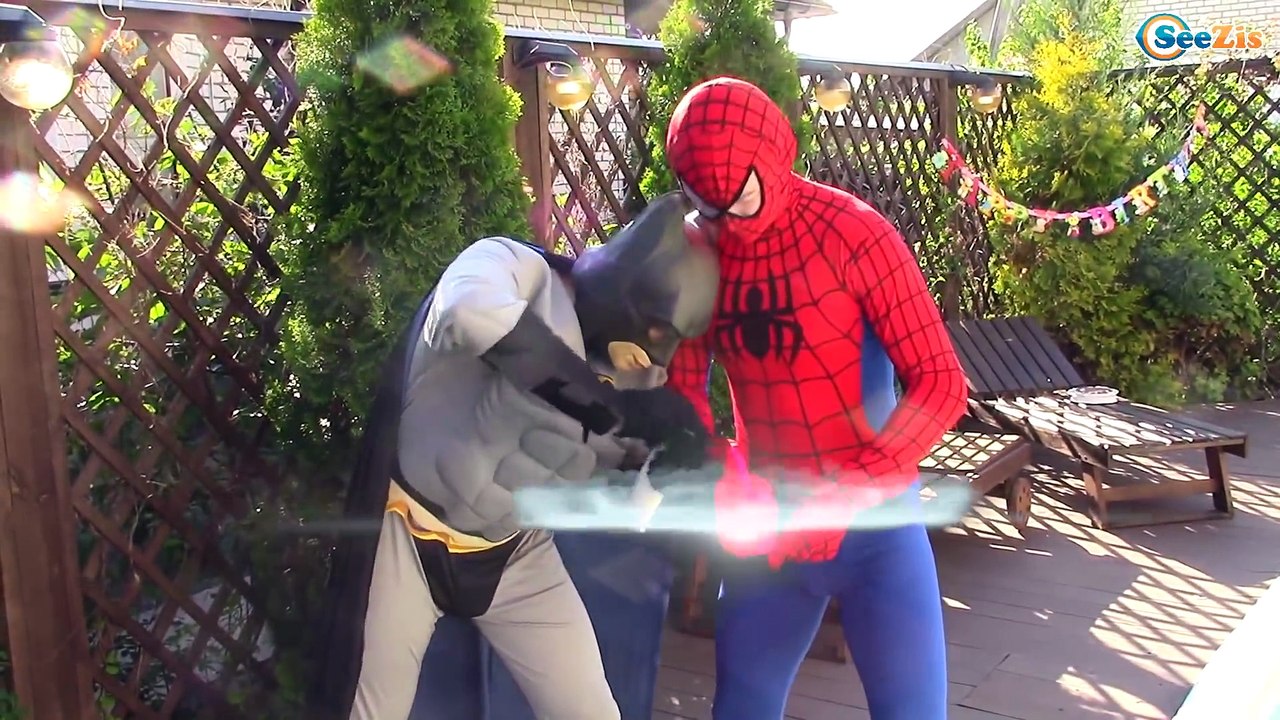 Superhero Battles - Spiderman & Batman vs Maleficent. SuperHeroes in Real Life - Spider Zombie