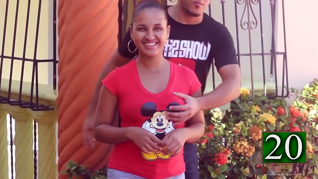 Touch boobs on street