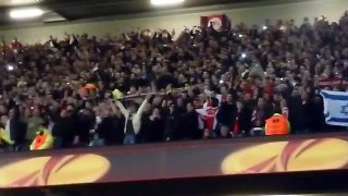 Ajax Fans at Old Trafford singing 3 little birds..
