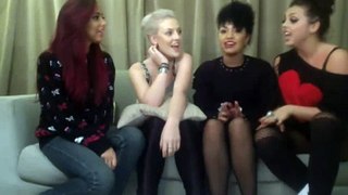 Little Mix singing DNA acapella live on Ustream (24/10/12)