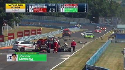 IMSA Watkins Glen 2016 PC Leader Mowlem  Big Crash