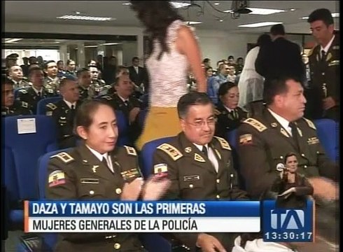 Daza y Tamayo son las primeras mujeres generales de la Policía