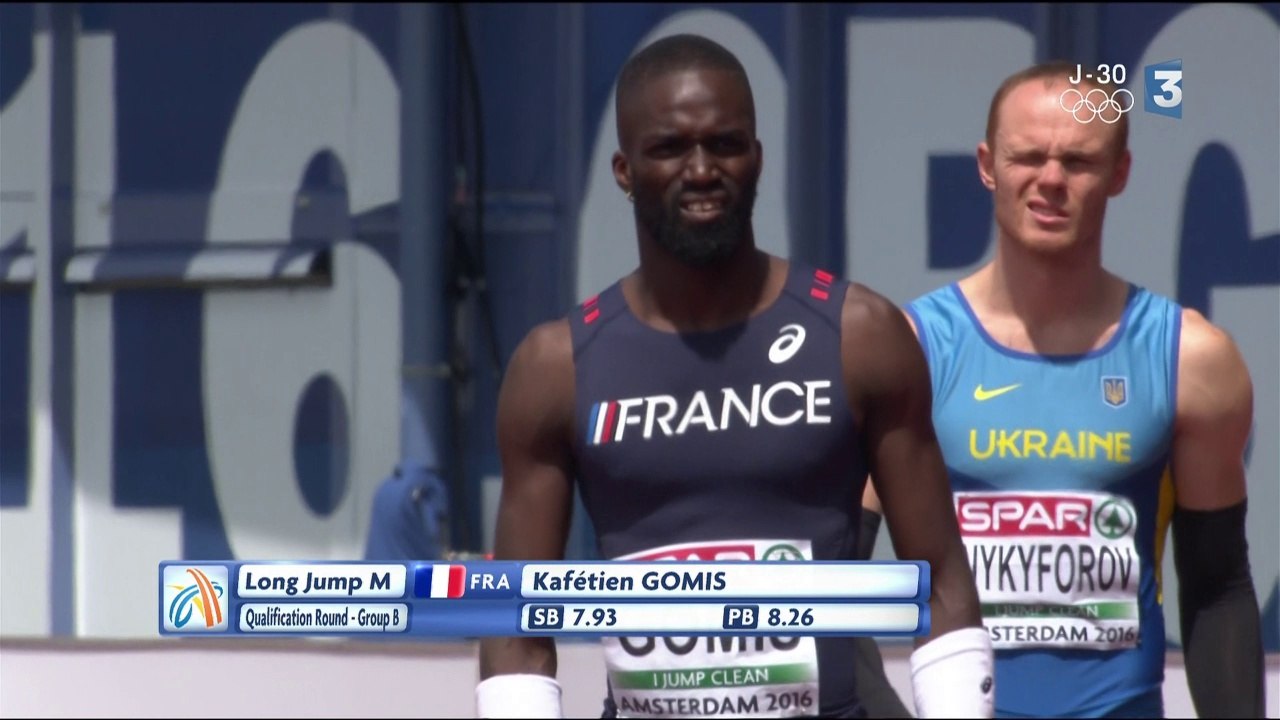 qualifications saut en longueur H - ChE 2016 athlé (Kafétien Gomis)