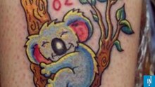 super.15 tatouages koala adorables