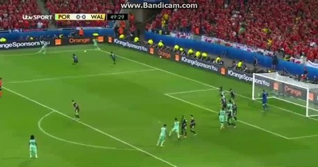 Cristiano Ronaldo Goal -Portugal 1-0 Wales #Euro2016