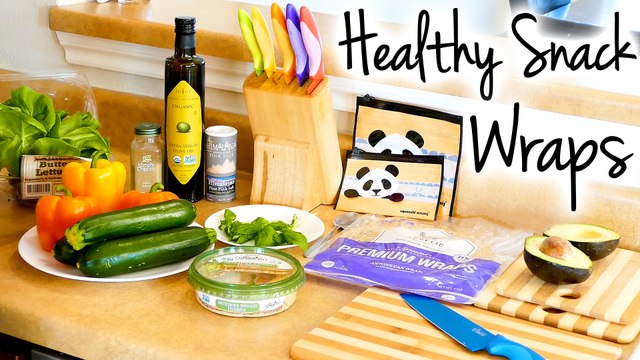 Healthy Snack Ideas: Quick & Easy Veggie Wrap! Snacking Health Tips for Weight Loss & Nutrition