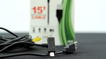 Just Charge It! by Celltronix, Extra Long 15 Foot 2 Way Micro & Mini USB Cable