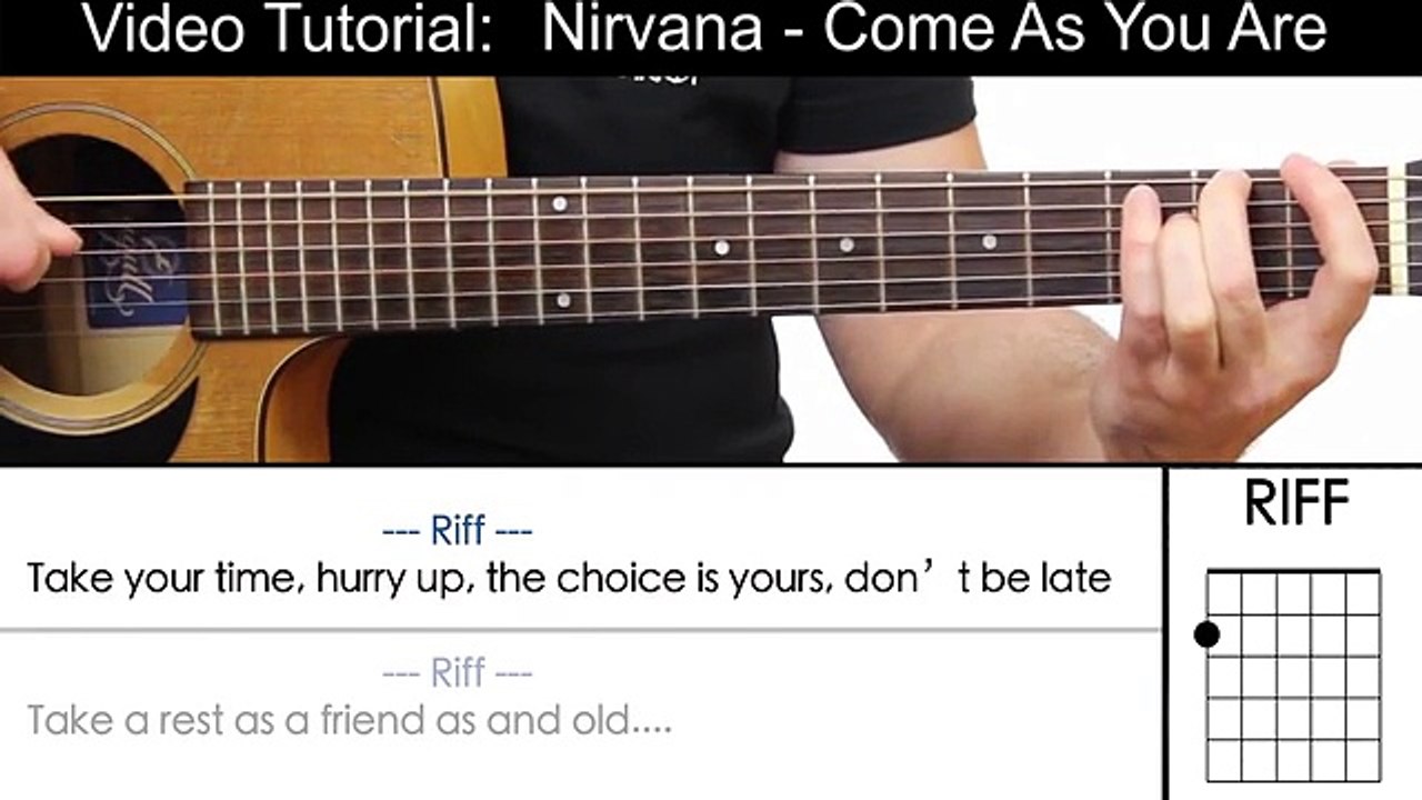 Video tutroial - Nirvana - Come As You Are
