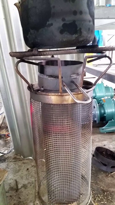 Rice Hull Stove